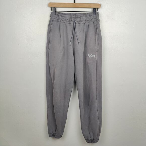 Simple Project Co Sweatpants Mens‎ XS Gray Drawstring Sweatpants Minimalist - Picture 1 of 10